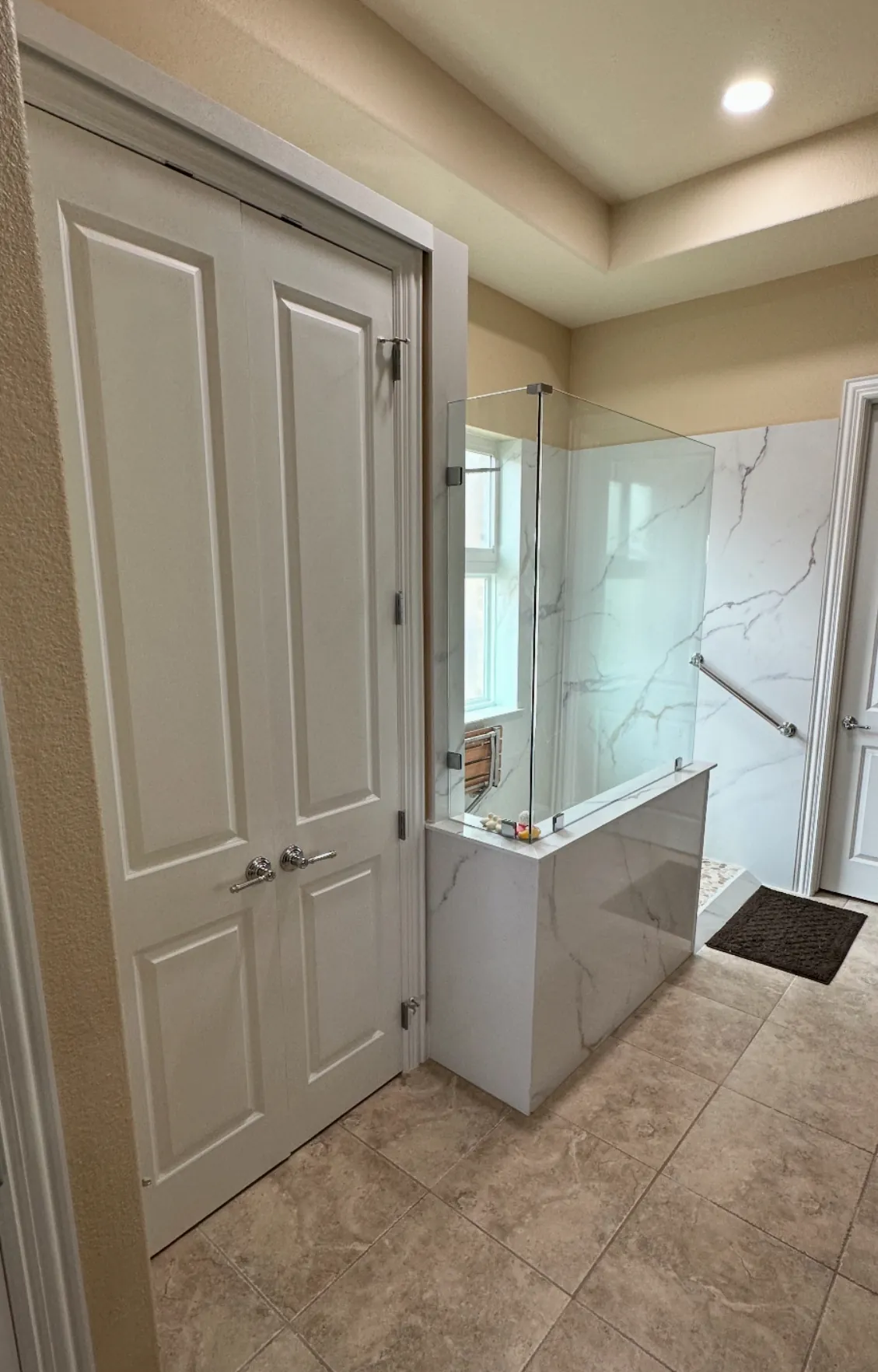 Accessible Shower Remodel & Linen Closet project detail 2 – Evans Accessible Bathroom & Linen Closet