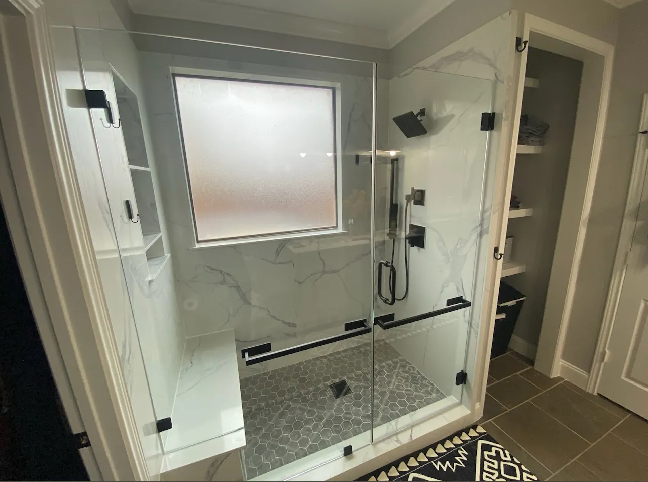 Tub-to-Shower Conversion & Linen Closet Addition – Sonali Tub-to-Shower & Linen Closet Transformation