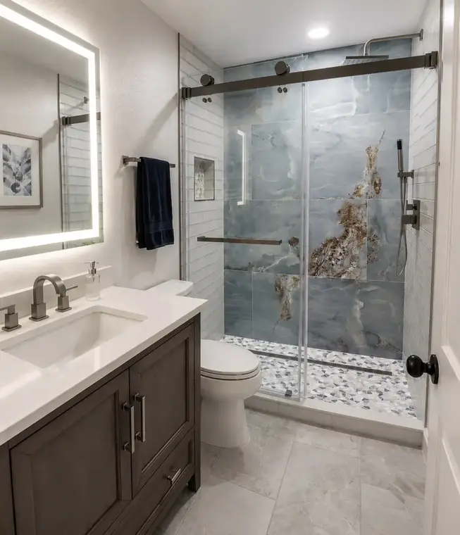 Bathroom Remodels After by All American Home Renovators