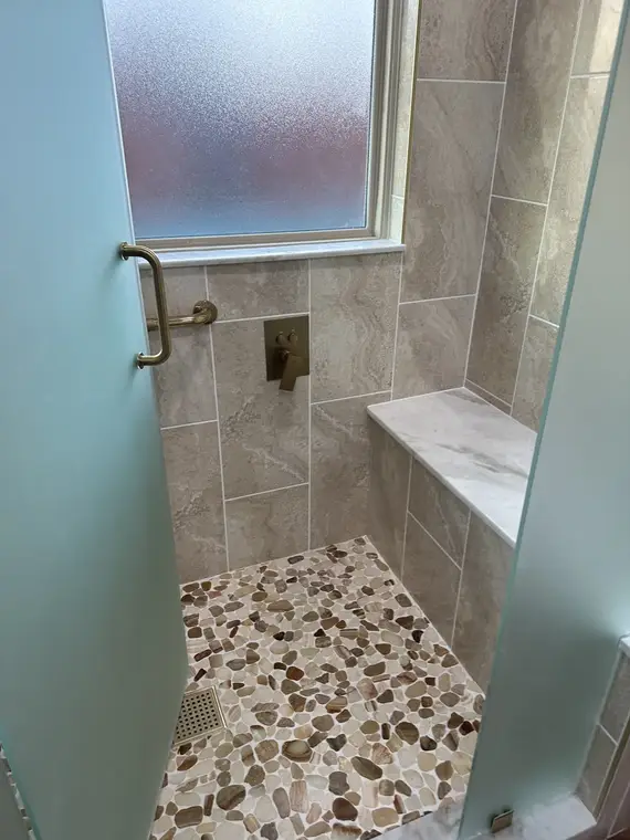 Walk-In Showers Completed Project by All American Home Renovators
