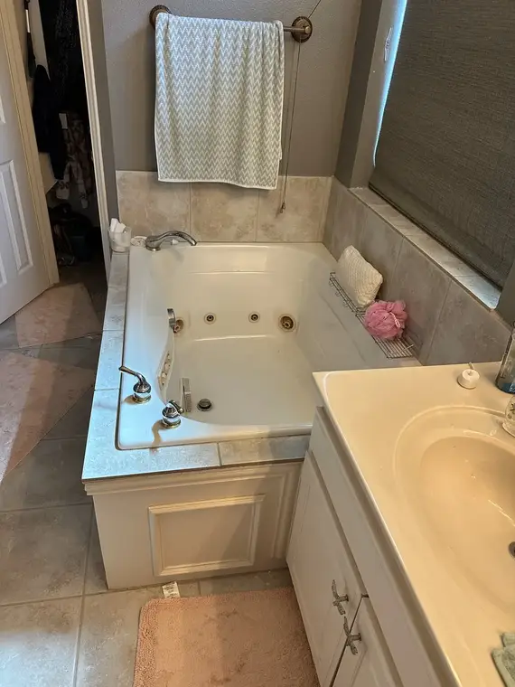 Tub-to-Shower Conversions Before by All American Home Renovators