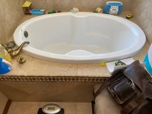 Tub-to-Shower Conversions Before by All American Home Renovators