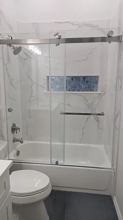 Tub-to-Shower Conversions Completed Project by All American Home Renovators