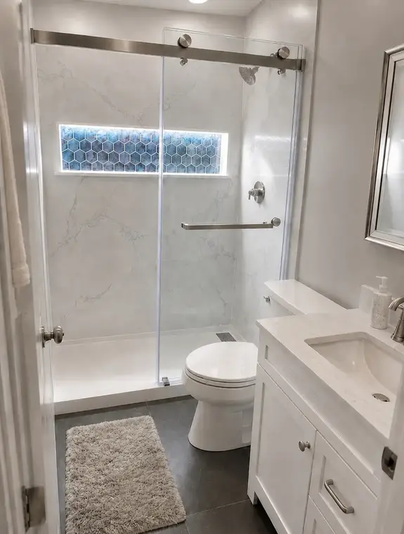 Tub-to-Shower Conversions After by All American Home Renovators