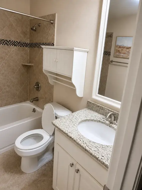 Tub-to-Shower Conversions Before by All American Home Renovators