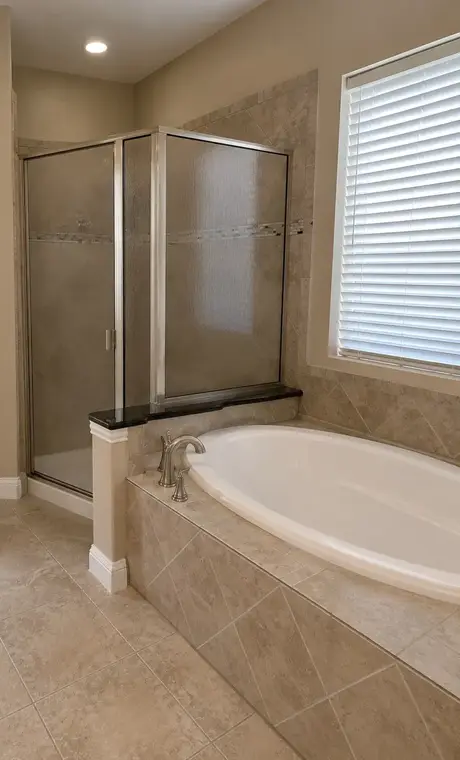 Tub-to-Shower Conversions Before by All American Home Renovators