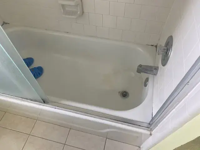 Walk-In Showers Before by All American Home Renovators