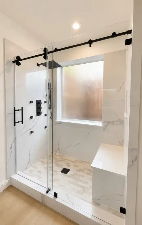 Walk-In Showers Completed Project by All American Home Renovators