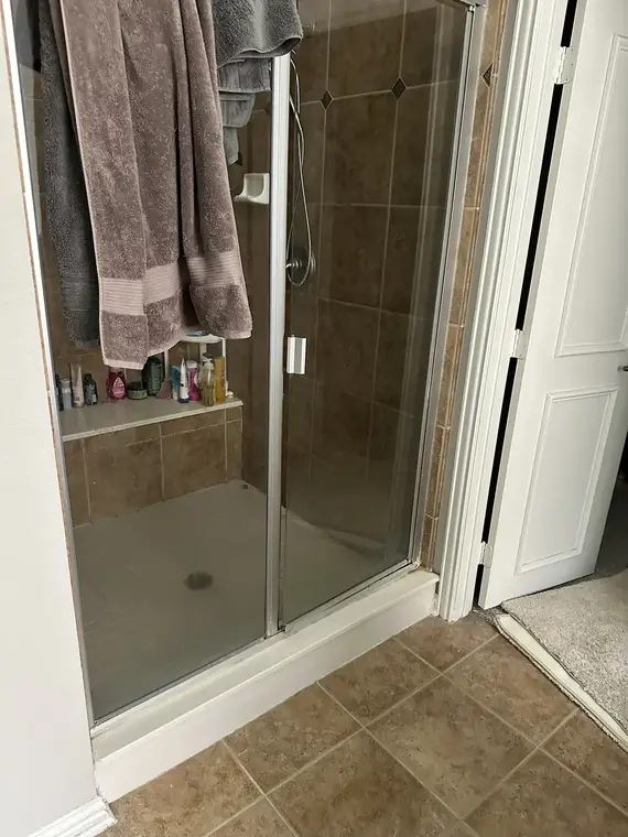 Walk-In Showers Before by All American Home Renovators