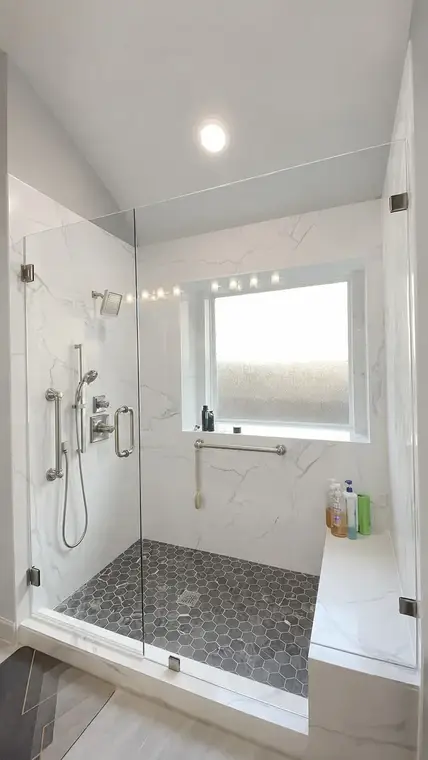 Walk-In Showers Completed Project by All American Home Renovators