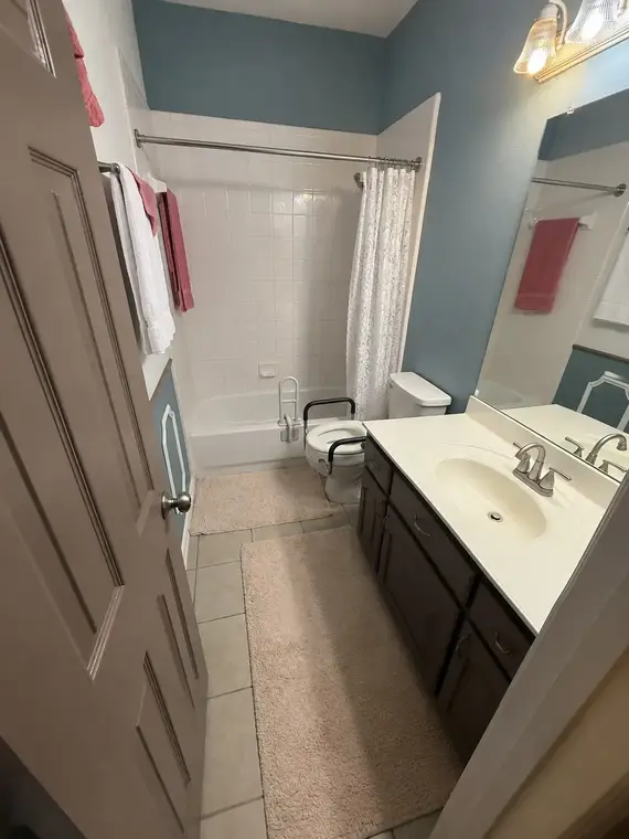 Walk-In Showers Before by All American Home Renovators