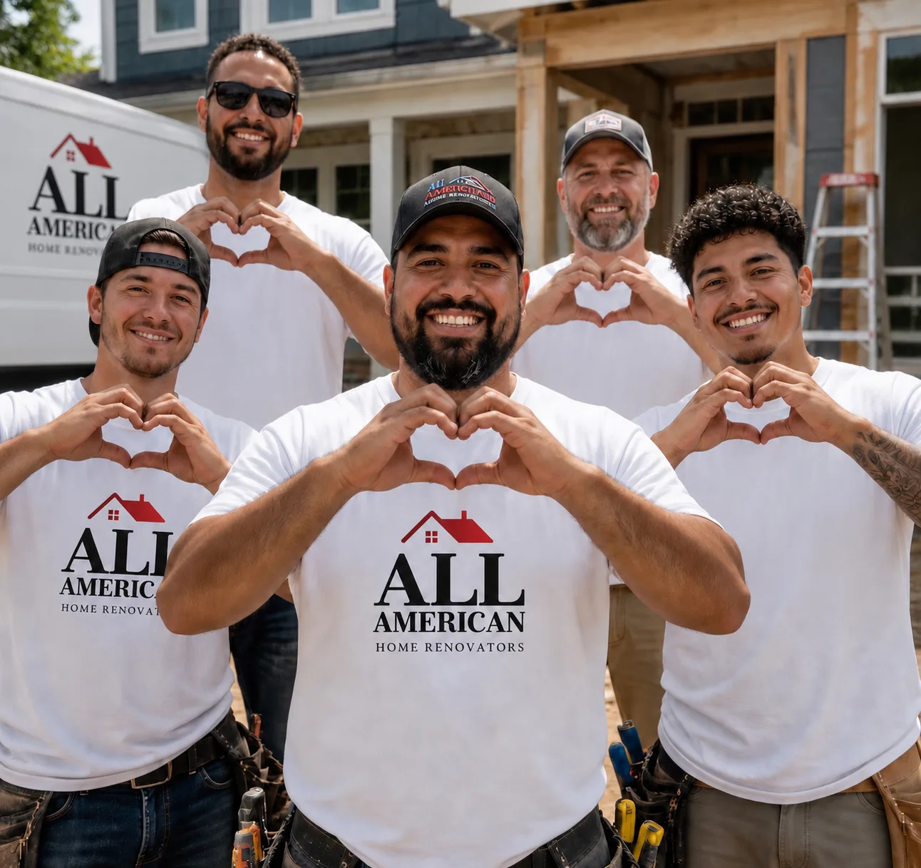 All American Home Renovators installation team