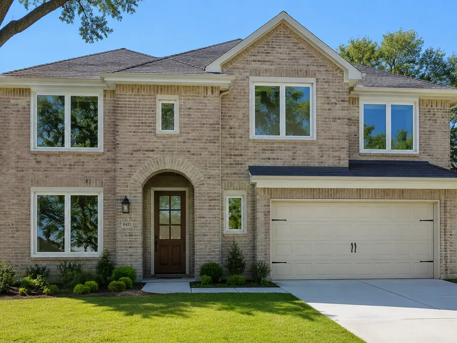 Brick home with replacement windows