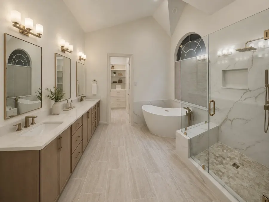 Complete primary bathroom remodel