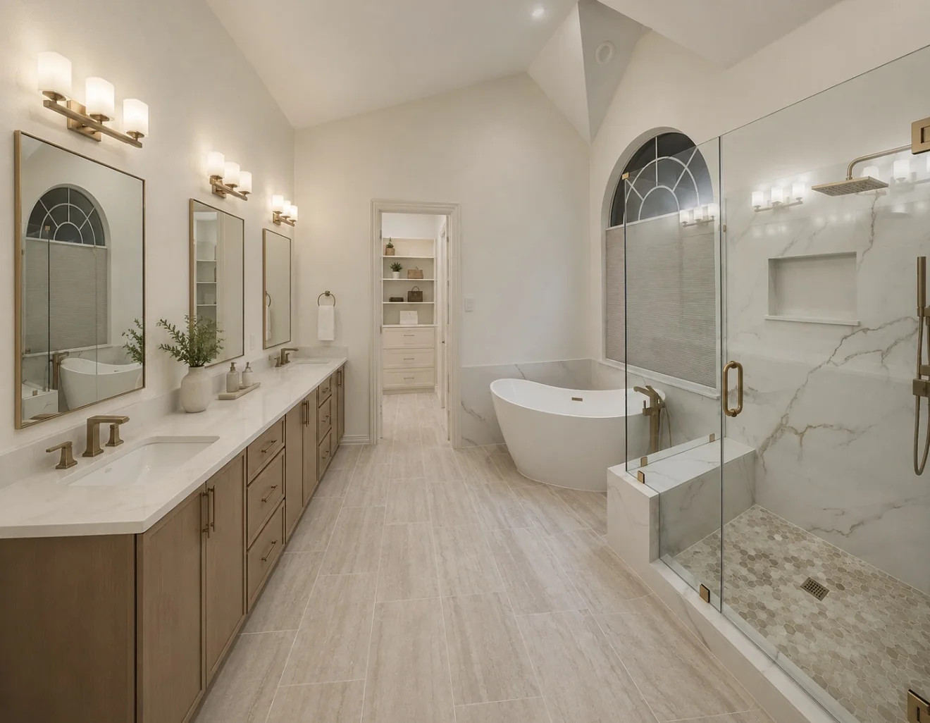 Bathroom after complete remodeling